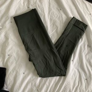 Olive Green Cropped Lululemon Leggings